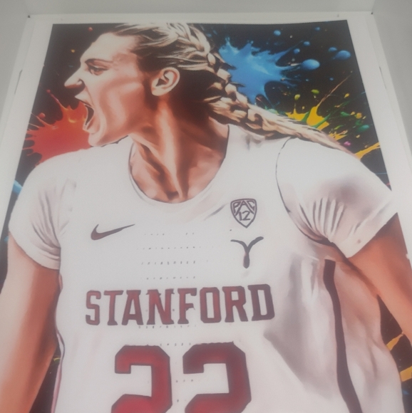 NEW!💯 CAMERON BRINK ULTRA GLOSSY 8.5x11 COLOR ART STANFORD BASKETBALL POSTER!🤩 - Picture 8 of 9